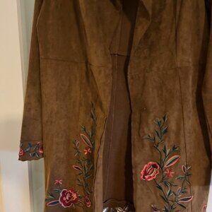 Curations Faux Suede Jacket